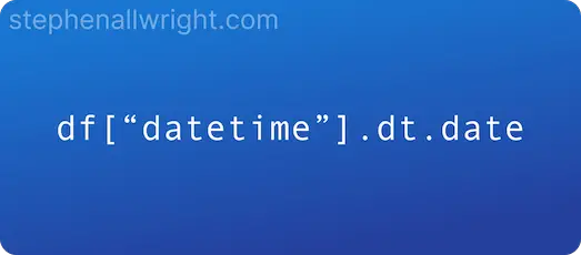 convert a datetime64 Pandas object to date in Python